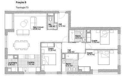 Apartamento T3 para Venda em Ermesinde