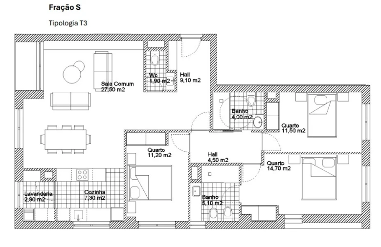 Apartamento T3 para Venda em Ermesinde Foto 11