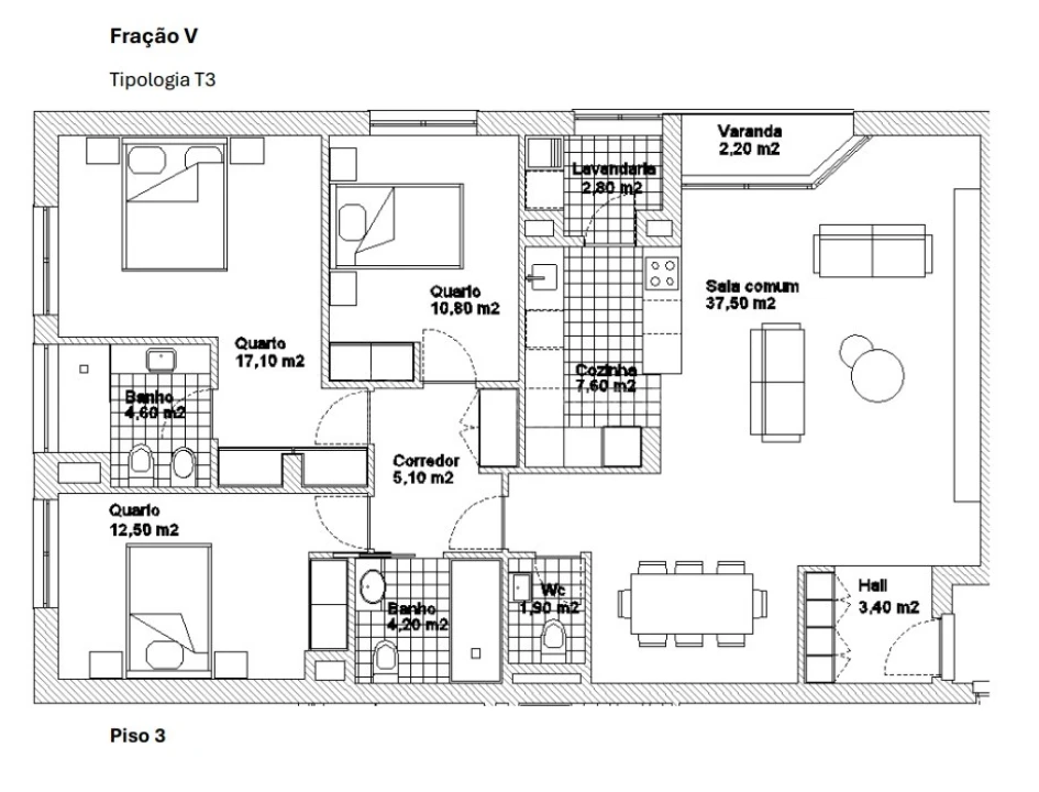 Apartamento T3 para Venda em Ermesinde Foto 11
