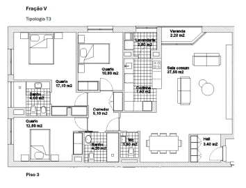Apartamento T3 para Venda em Ermesinde