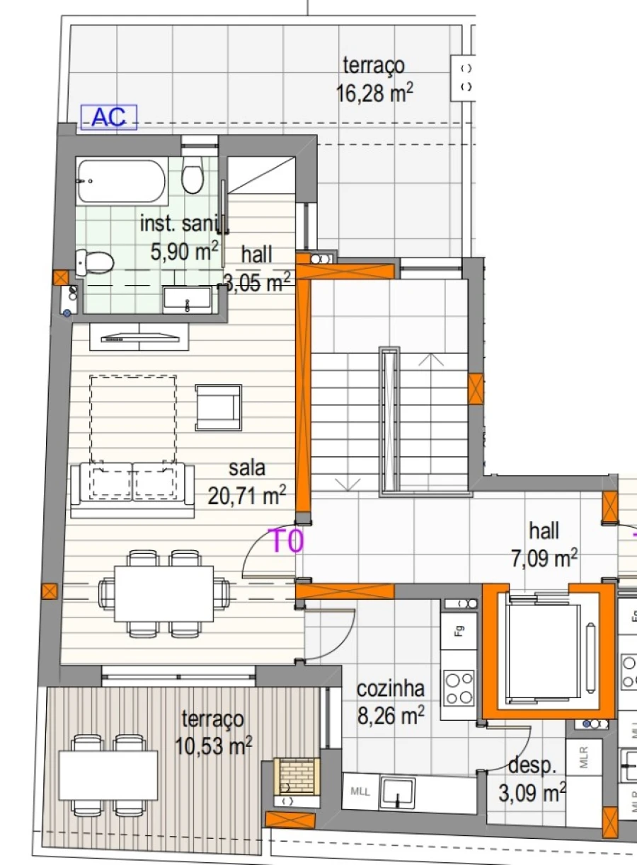 Apartamento para Venda em Conceição e Cabanas de Tavira Planta 1
