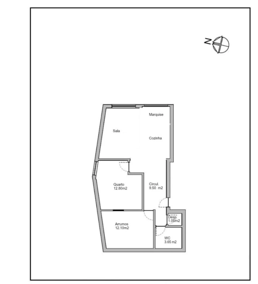 Apartamento T2 para Venda em Póvoa de Santo Adrião e Olival Basto Planta 1