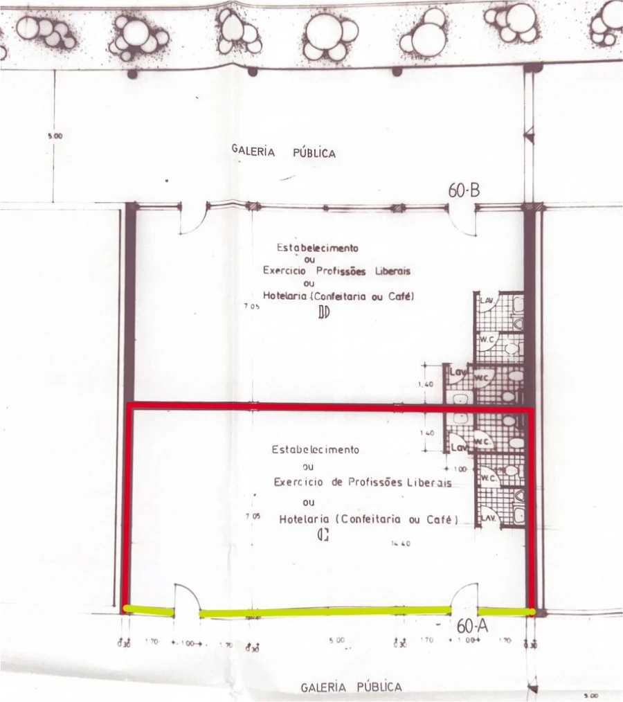 Loja para Arrendamento em Cidade da Maia Planta 1
