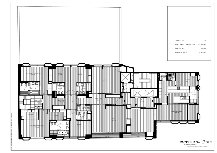 Apartamento T6 para Venda em Avenidas Novas Planta 1