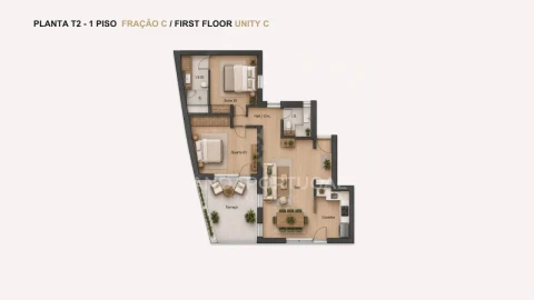 Apartamento T2 para Venda em Santa Luzia