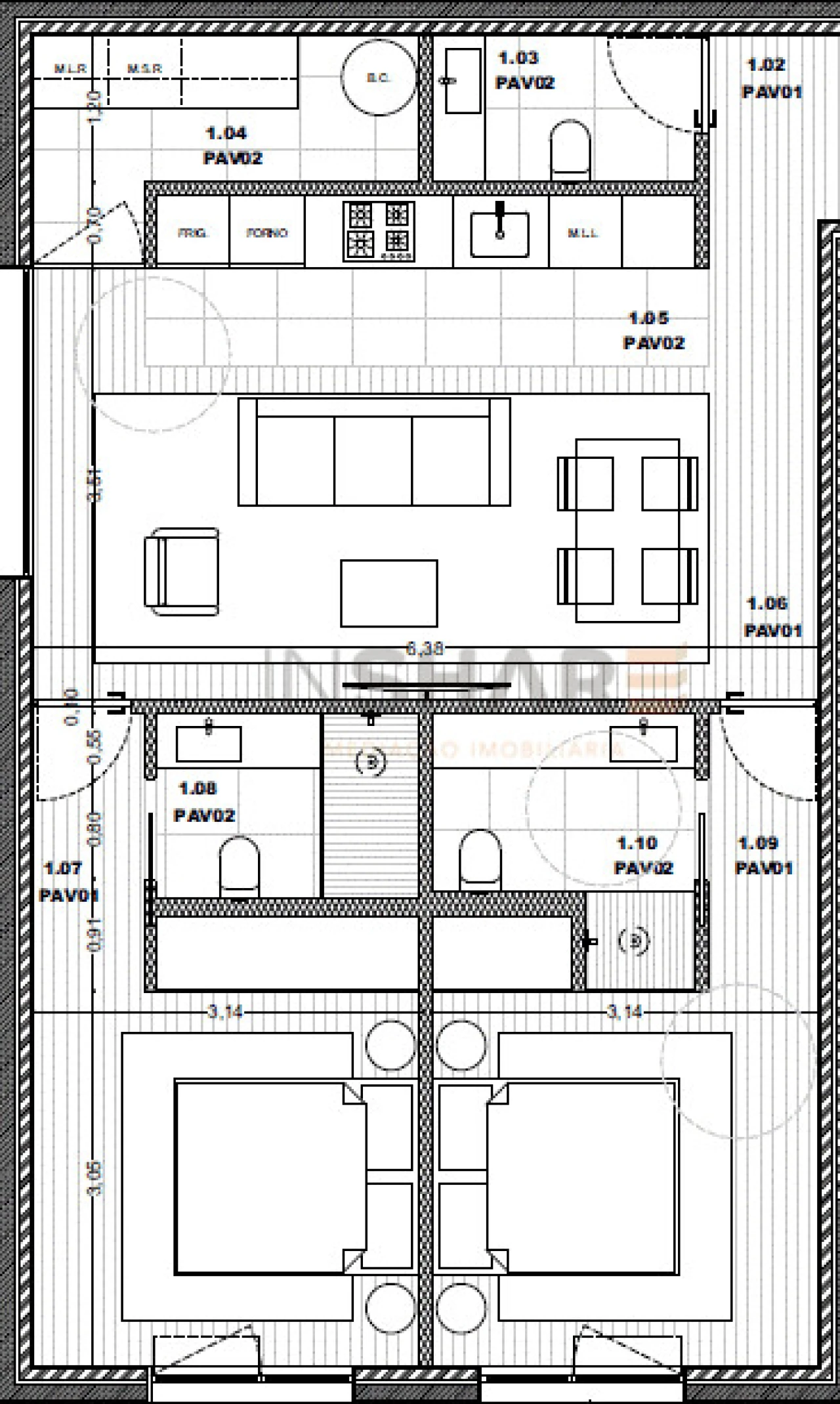 Apartamento T3 para Venda em Pousa Foto 25