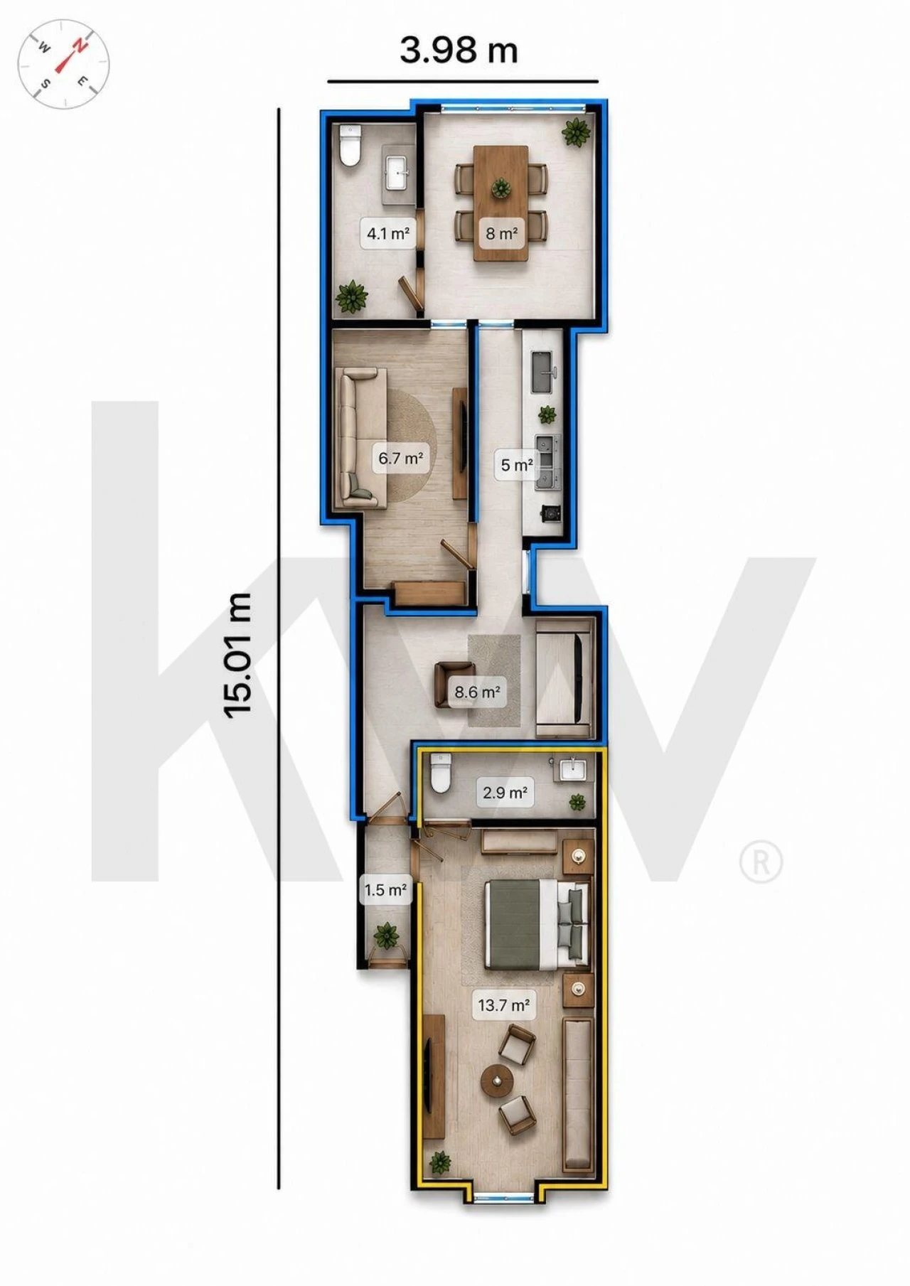 Apartamento T1 para Venda em Alcantara Foto 18