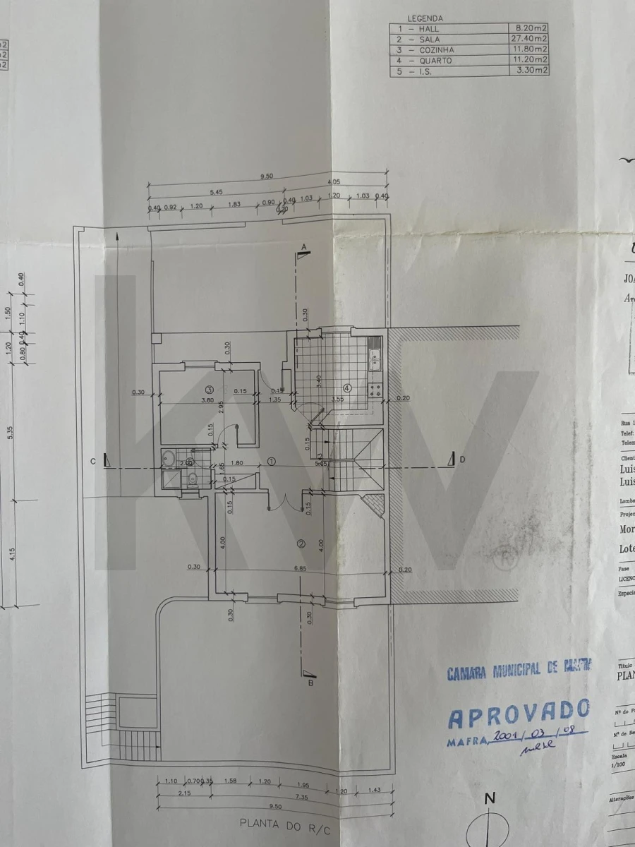 Moradia T3 para Venda em Carvoeira Planta 3
