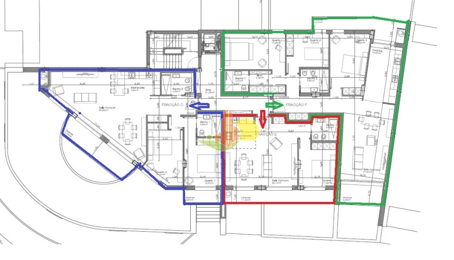 Apartamento T1 para Venda em Tavarede Planta 1
