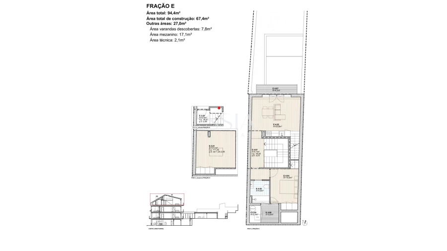 Apartamento T2 para Venda em Campanhã Planta 1