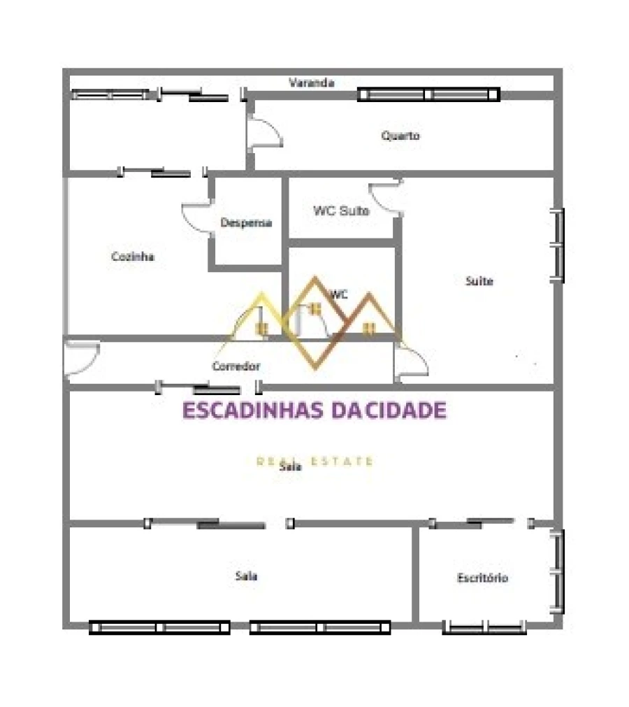 Apartamento T2 para Venda em Setubal (São Sebastião) Planta 1