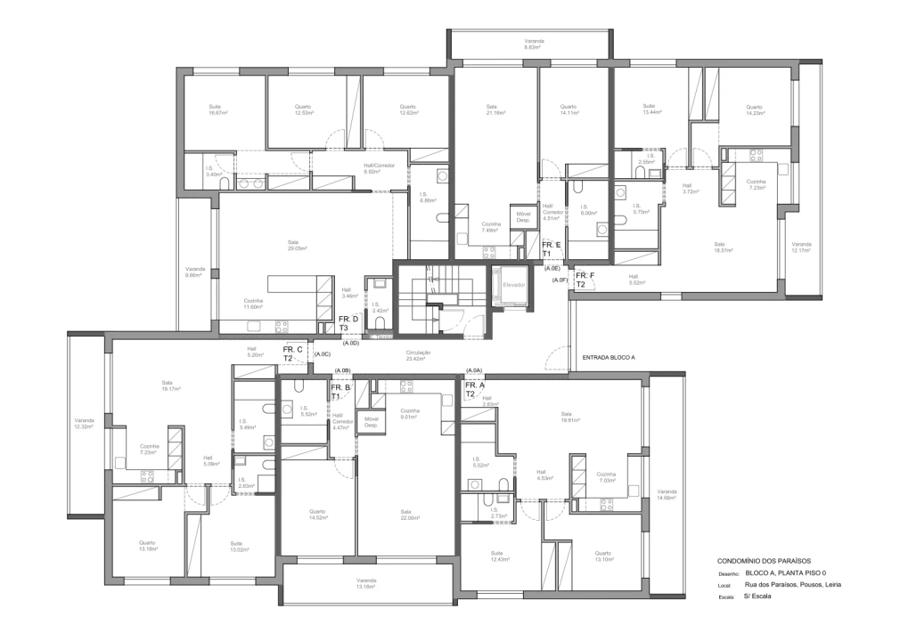 Apartamento T1 para Venda em Leiria, Pousos, Barreira e Cortes Planta 8