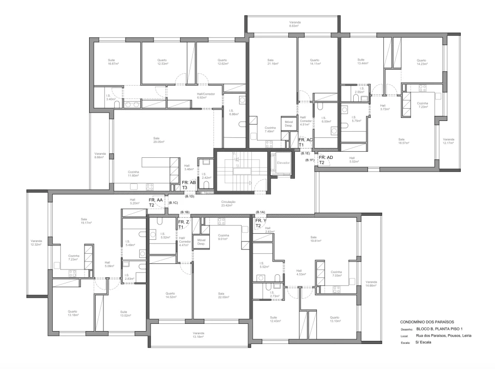 Apartamento T1 para Venda em Leiria, Pousos, Barreira e Cortes Planta 4