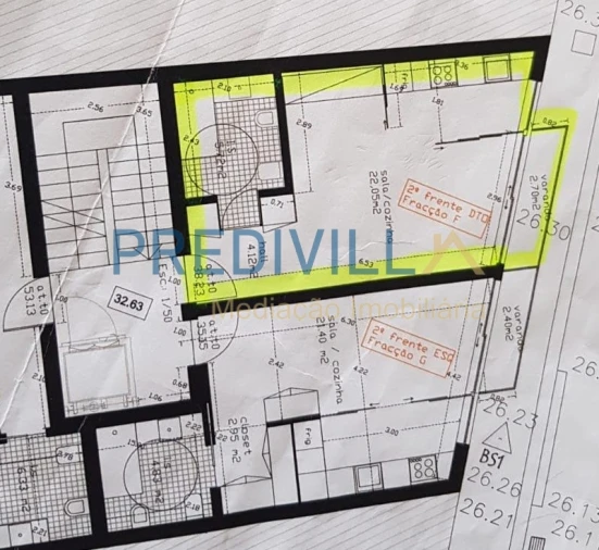 Apartamento T0 para Venda em Matosinhos e Leça da Palmeira Planta 1