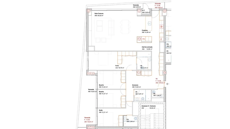 Apartamento T4 para Venda em Ramalde Foto 26