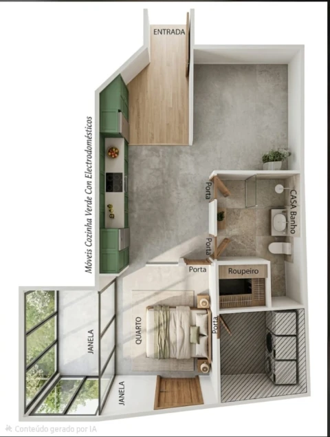 Apartamento T1 para Venda em Vila do Conde