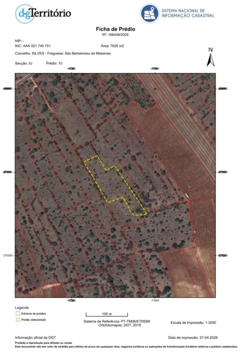 Terreno para Venda em São Bartolomeu de Messines