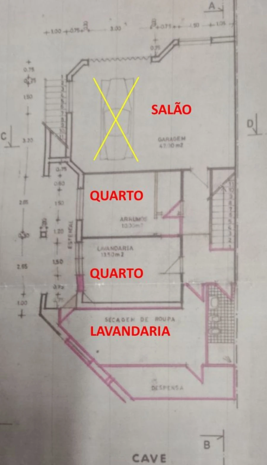 Moradia T6 para Venda em Mafamude e Vilar do Paraíso Planta 1