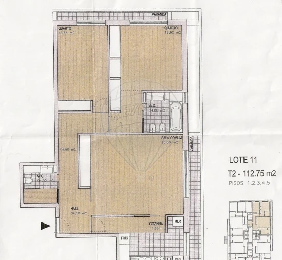 Apartamento T2 para Arrendamento em Canidelo Foto 26