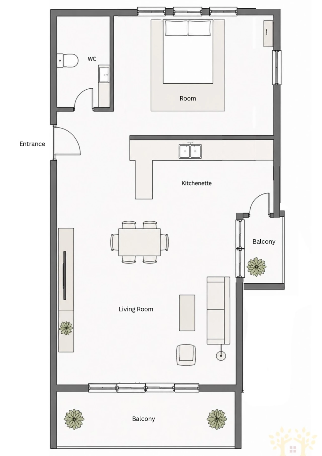 Apartamento T1 para Venda em Lagos (São Sebastião e Santa Maria) Foto 34