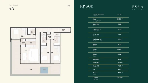 Apartamento T3 para Venda em Gondomar (São Cosme), Valbom e Jovim