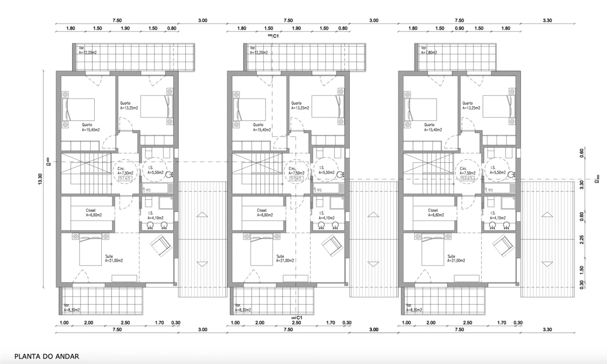 Moradia T3 para Venda em Amor Planta 2