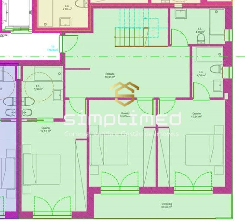 Apartamento T3 para Venda em Covilhã e Canhoso Foto 34