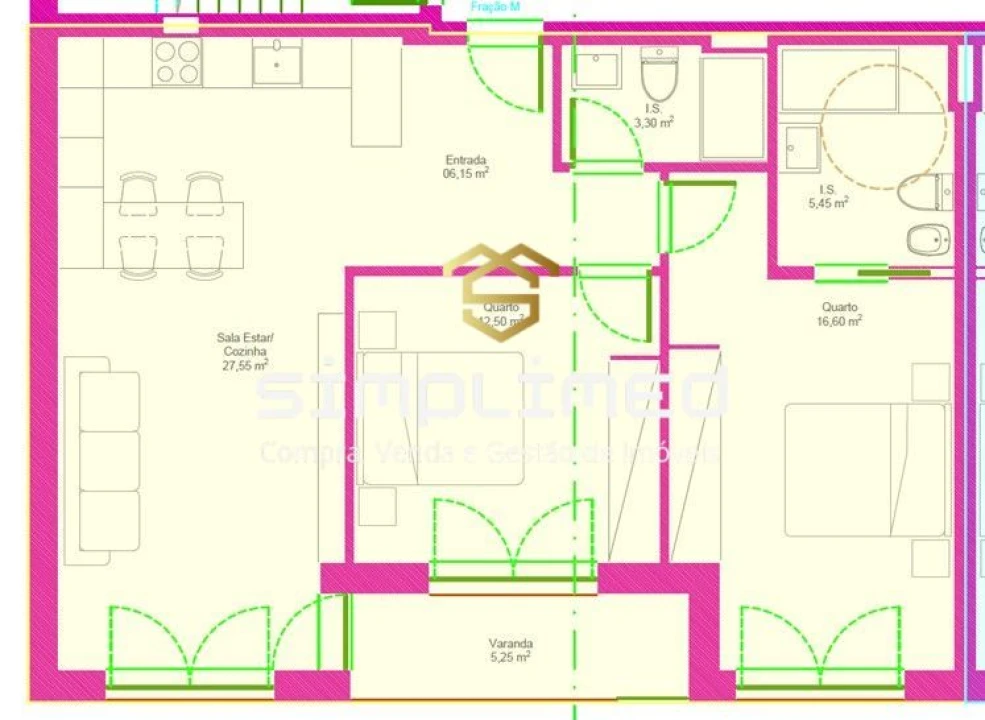 Apartamento T2 para Venda em Covilhã e Canhoso Foto 33