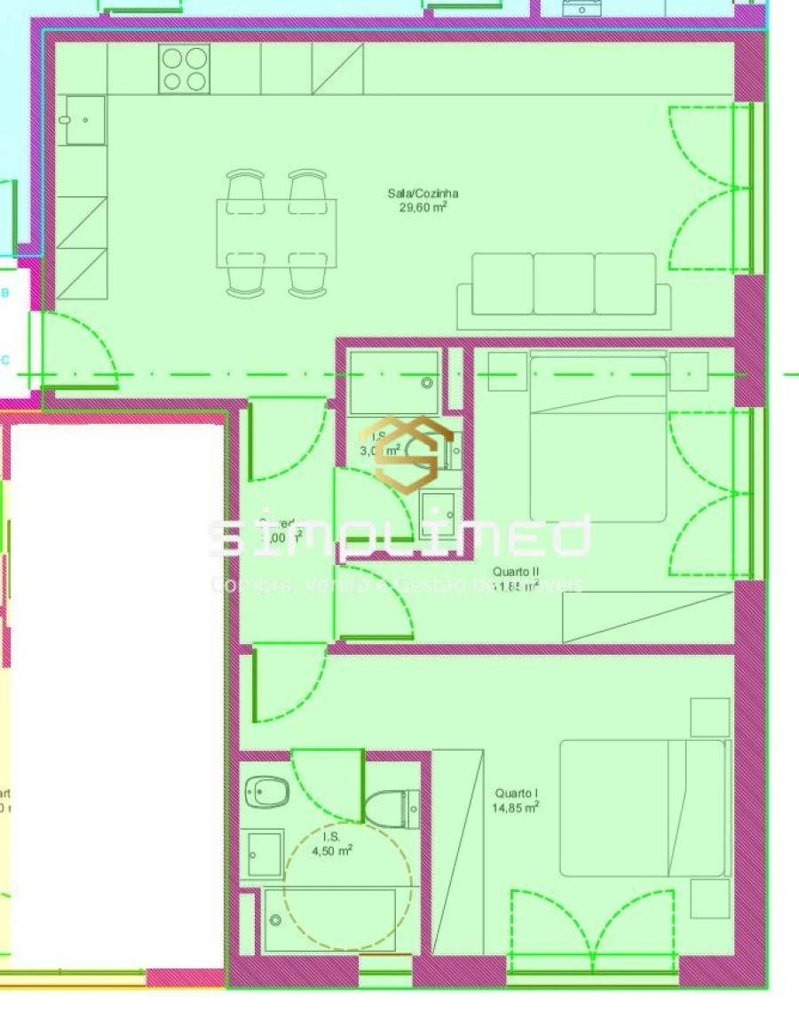 Apartamento T2 para Venda em Covilhã e Canhoso Foto 35