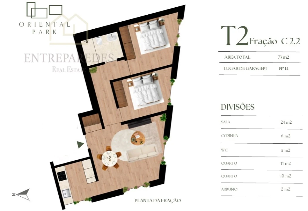 Apartamento T2 para Venda em Campanhã Foto 9