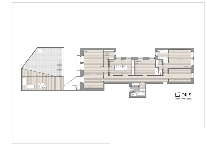 Apartamento T3 para Venda em Avenidas Novas Planta 1