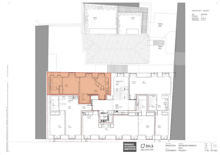 Apartamento T1 para Venda em Santa Maria Maior Planta 1
