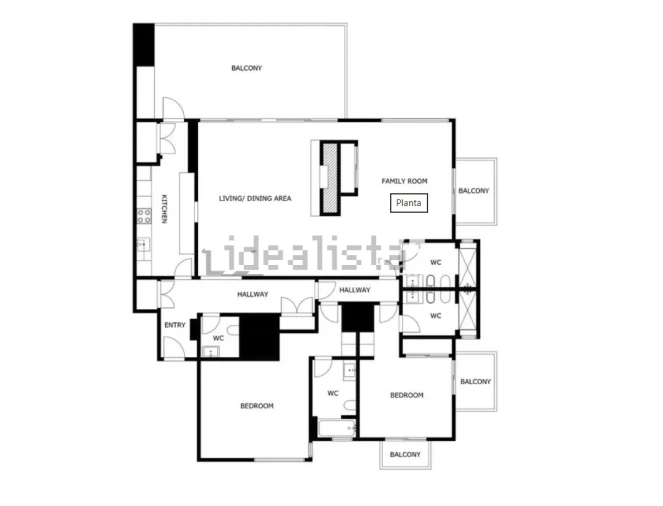 Apartamento T2 para Venda em Quarteira Planta 1