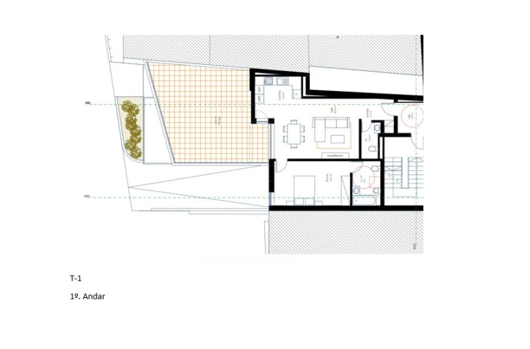 Apartamento T1 para Venda em Macedo de Cavaleiros Planta 1