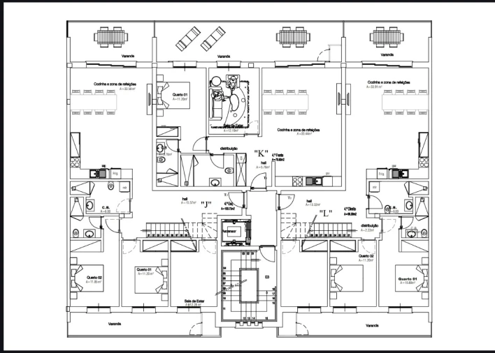 Apartamento T2 para Venda em Nazare Planta 1