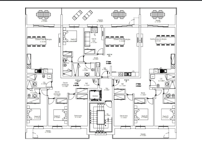 Apartamento T1 para Venda em Nazare Planta 1