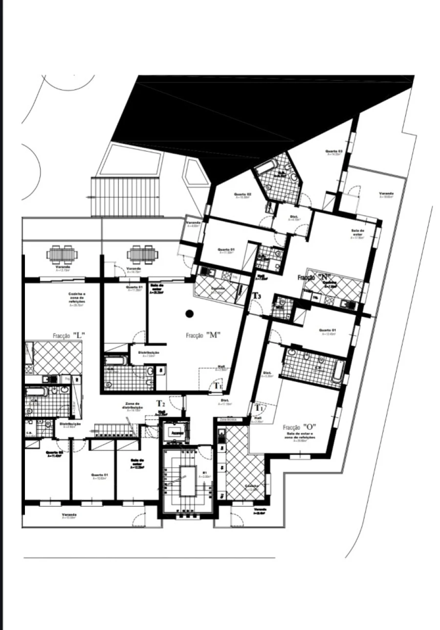 Apartamento T1 para Venda em Nazare Planta 1