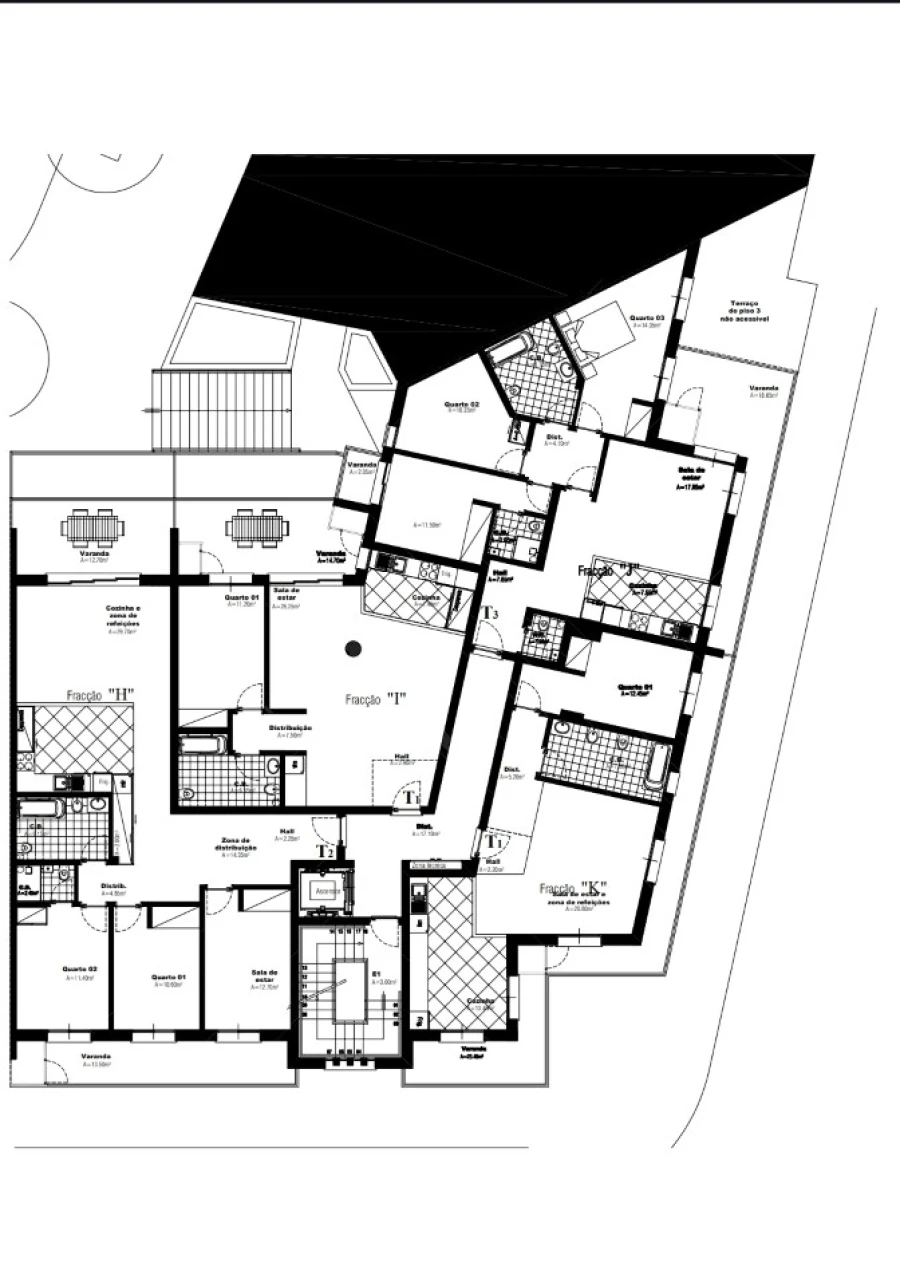 Apartamento T3 para Venda em Nazare Planta 1