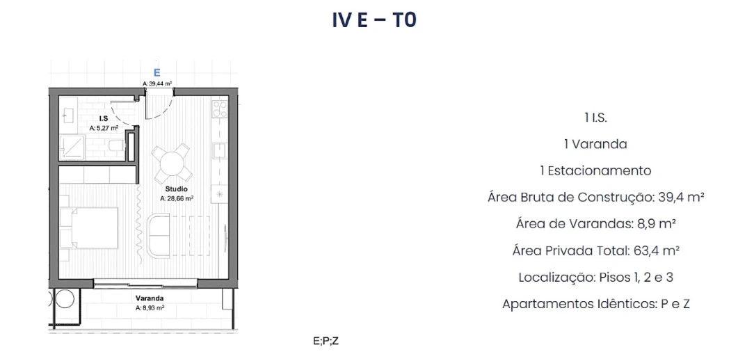 Apartamento para Venda em Armação de Pera Planta 1