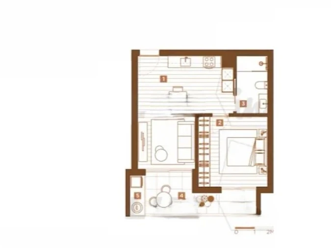 Apartamento T1 para Venda em Caniço Planta 1