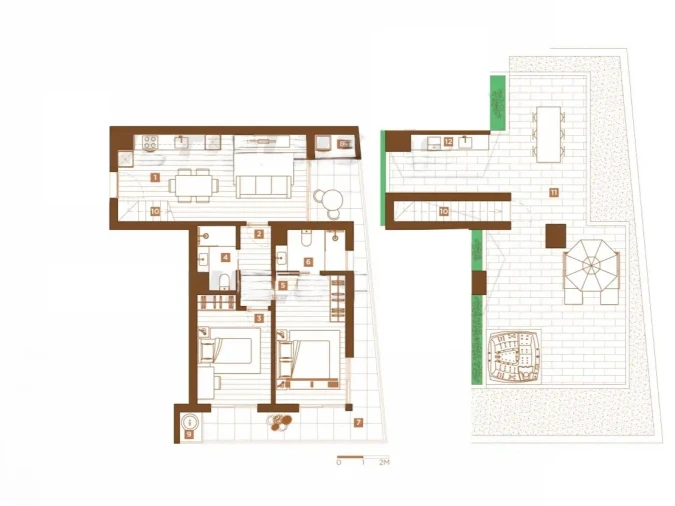 Apartamento T2 para Venda em Caniço Planta 1