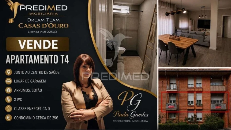 Apartamento T4 para Venda em Peso da Régua e Godim