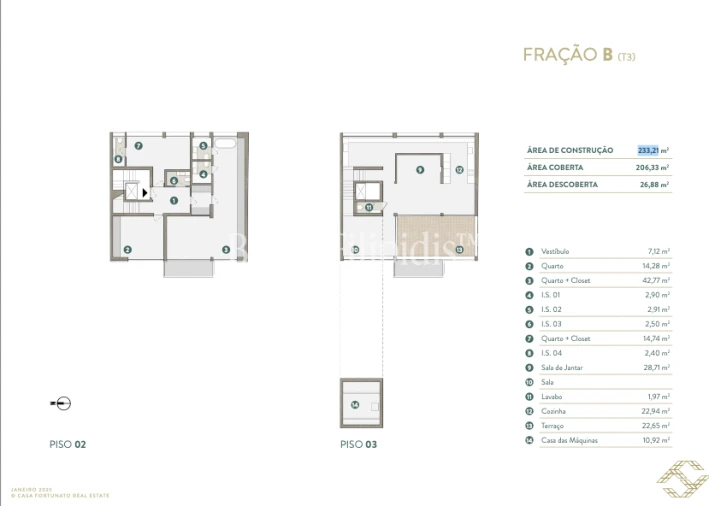 Apartamento T3 para Venda em Cascais e Estoril Planta 1