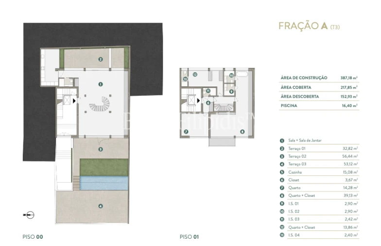 Apartamento T3 para Venda em Cascais e Estoril Planta 1