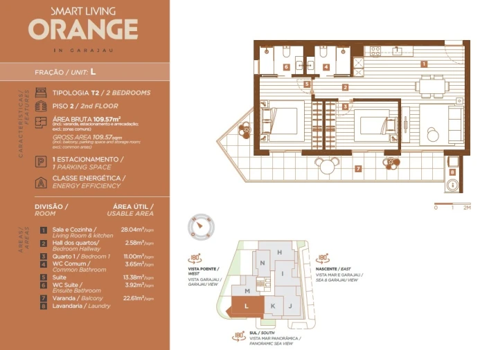 Apartamento T2 para Venda em Caniço Planta 1
