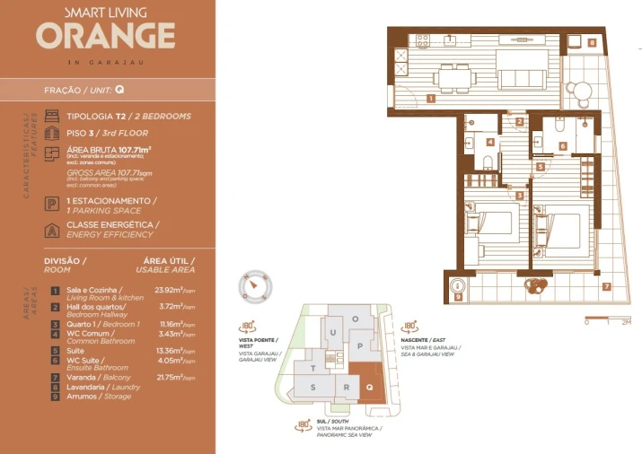 Apartamento T2 para Venda em Caniço Planta 1