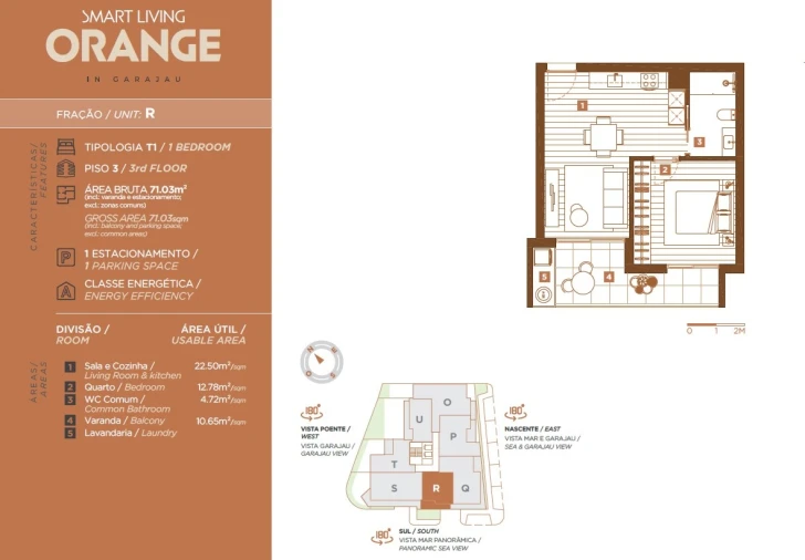 Apartamento T1 para Venda em Caniço Planta 1