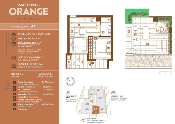 Apartamento T1 para Venda em Caniço Planta 1