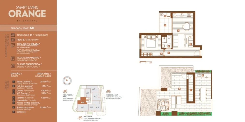 Apartamento T1 para Venda em Caniço Planta 1