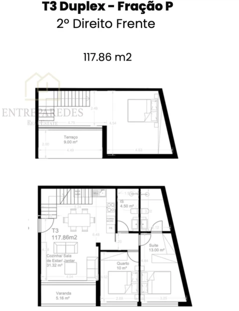 Apartamento T3 para Venda em Custóias, Leça do Balio e Guifões